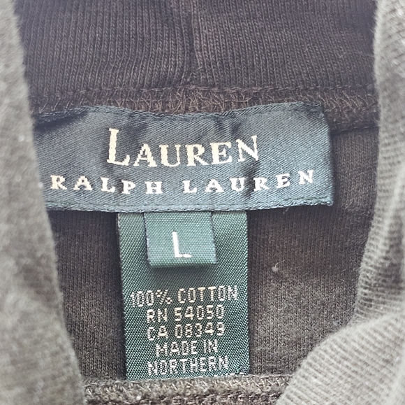 VTG Lauren Ralph Lauren Green Cotton Turtleneck Long Sleeve L Preppy Old Money - Picture 4 of 7